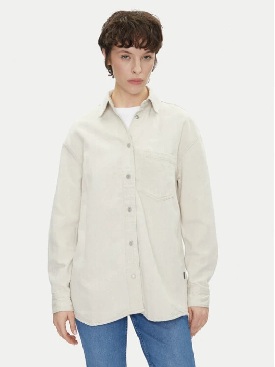 Foto del prodotto Pepe Jeans camicia di jeans PL304963 Écru Oversize Crema