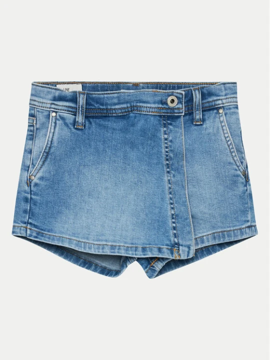 Foto del prodotto Pepe Jeans Pantaloncini di jeans A-Line Skort Hw Jr PG800862 Blu Regular Fit