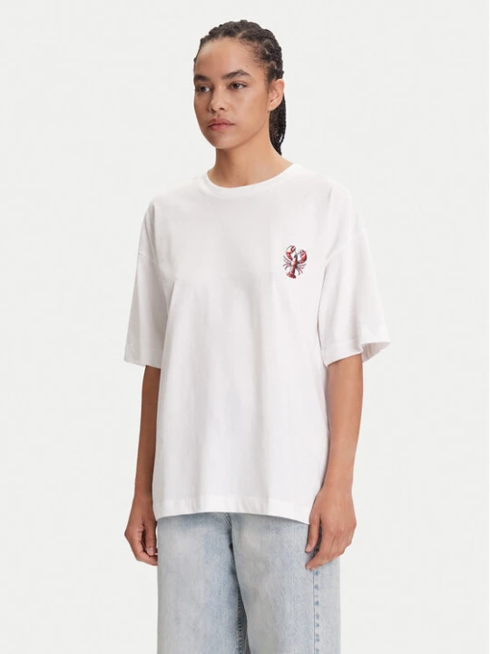 Foto del prodotto Pieces T-shirt Tobster 17160811 Bianco Oversize