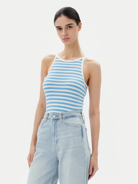 Foto del prodotto Pieces Top Jane 17155477 Blu Slim Fit