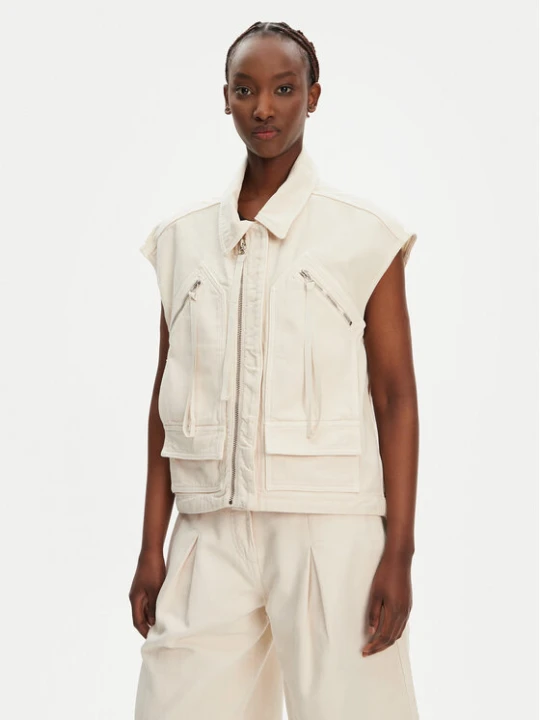 Foto del prodotto PINKO Gilet Gerard Gilet 105237 A2M8 Écru Regular Fit Crema