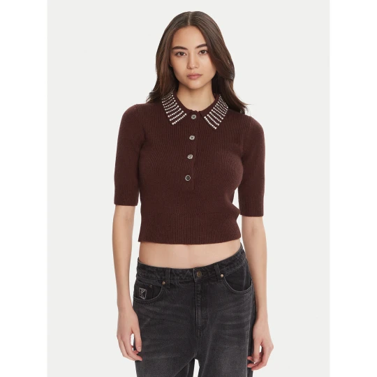 Foto del prodotto PINKO Polo Emilia 105745 A2S4 Marrone Regular Fit