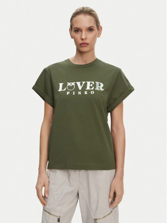 Foto del prodotto PINKO T-shirt 104605 A2D1 V49 Verde Regular Fit