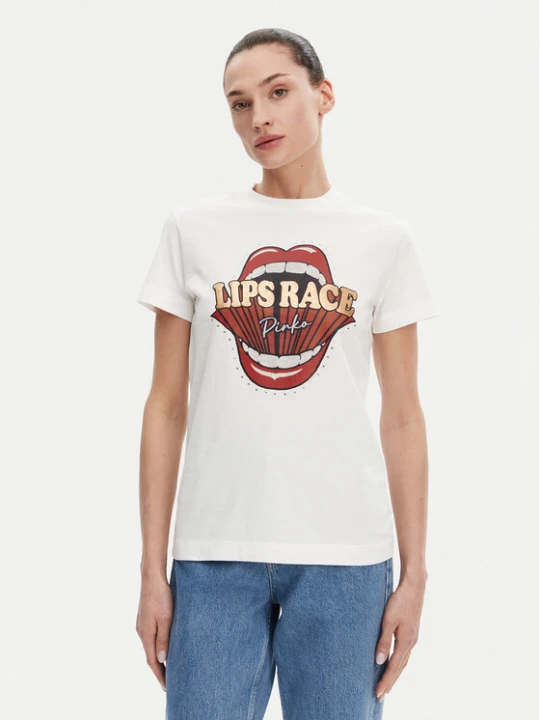 Foto del prodotto PINKO T-shirt Trapani 105050 A2D8 Bianco Regular Fit