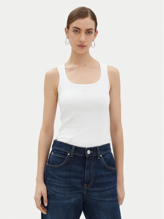Foto del prodotto PINKO Top 100807 A2C1 Bianco Regular Fit