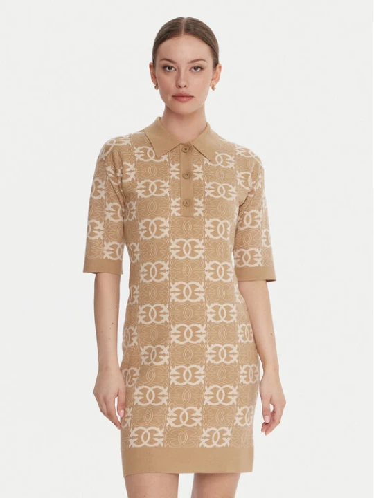 Foto del prodotto PINKO Vestito di maglia Nothing 106039 A2YD Beige Regular Fit