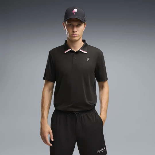 Foto del prodotto Polo da golf PUMA x PALM TREE CREW da uomo, Accessori, Bianco White