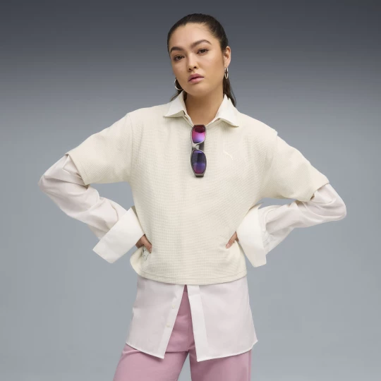 Foto del prodotto Polo PUMA Class dal taglio morbido da donna, Abbigliamento, Bianco biały