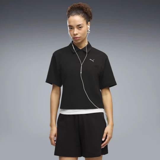 Foto del prodotto Polo PUMA Class dal taglio morbido da donna, Abbigliamento, Nero czarny