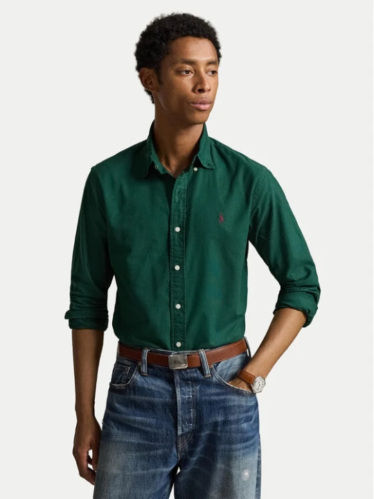 Foto del prodotto Polo Ralph Lauren Camicia 710805564518 Verde scuro Regular Fit