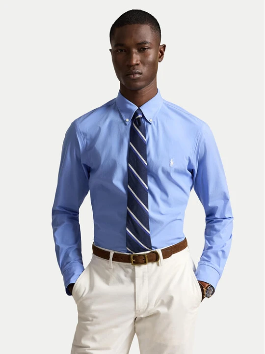 Foto del prodotto Polo Ralph Lauren Camicia 710929349501 Azzurro chiaro Custom Fit