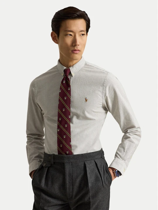 Foto del prodotto Polo Ralph Lauren Camicia 710953704503 Beige chiaro Custom Fit