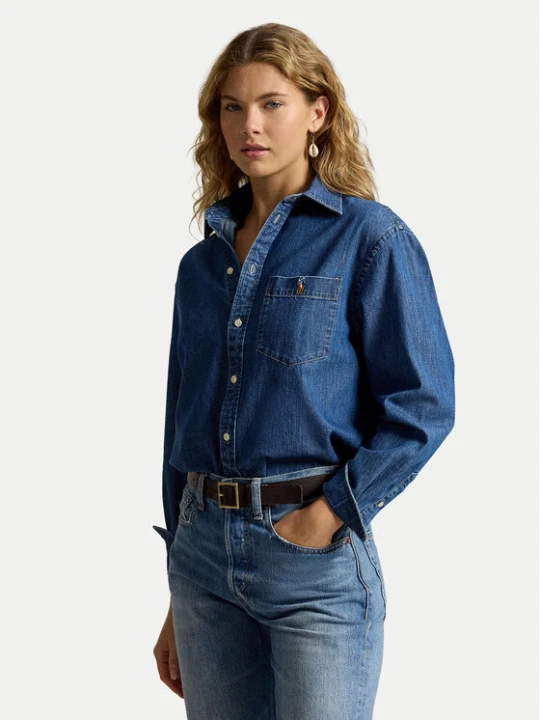 Foto del prodotto Polo Ralph Lauren camicia di jeans 211B17146001 Blu Regular Fit