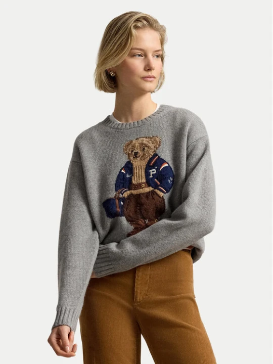 Foto del prodotto Polo Ralph Lauren Maglione 211B17771002 Grigio scuro Relaxed Fit