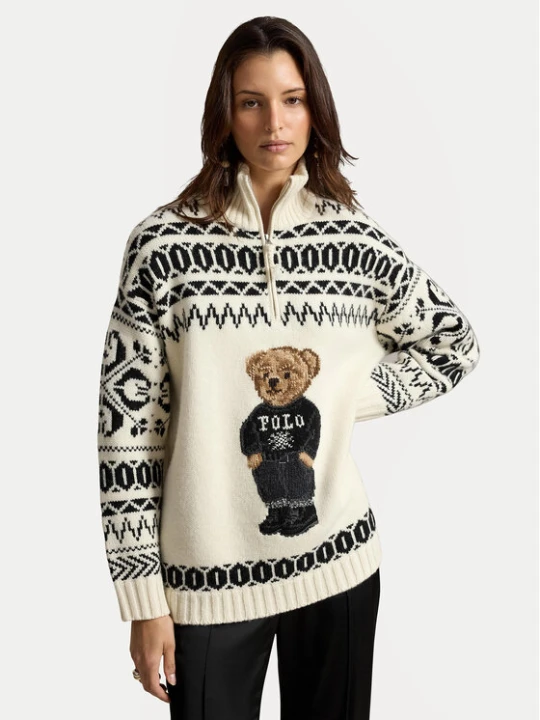 Foto del prodotto Polo Ralph Lauren Maglione 211B23908001 Crema Oversize