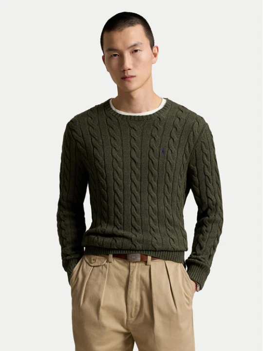 Foto del prodotto Polo Ralph Lauren Maglione 710775885554 Verde scuro Regular Fit