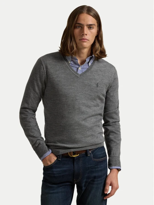 Foto del prodotto Polo Ralph Lauren Maglione 710941105002 Grigio scuro Regular Fit