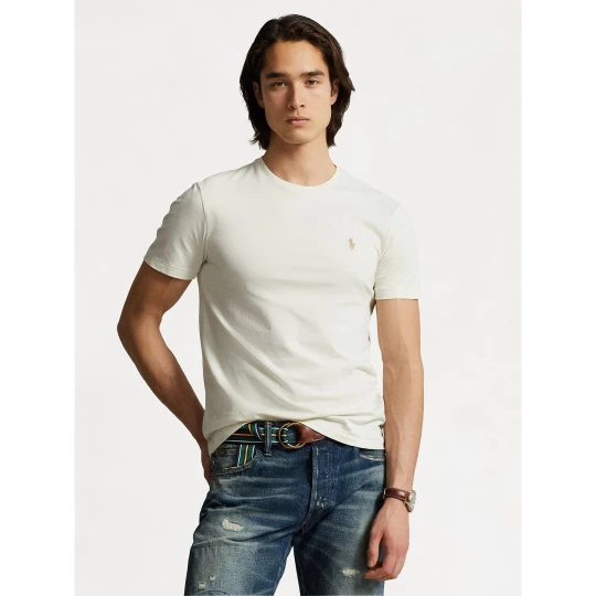 Foto del prodotto Polo Ralph Lauren T-shirt 710671438350 Écru Custom Slim Fit Crema