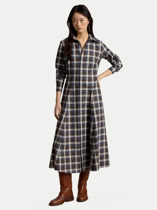 Foto del prodotto Polo Ralph Lauren Vestito chemisier 211B31478001 Marrone Regular Fit