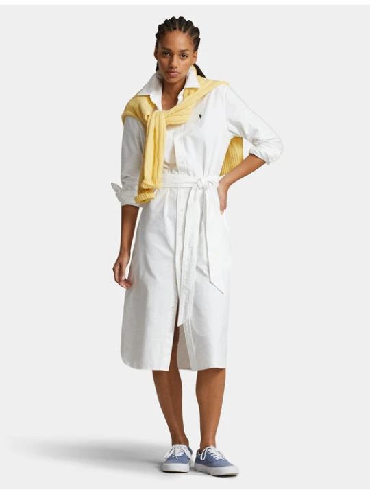 Foto del prodotto Polo Ralph Lauren Vestito chemisier N Cory Dr 211928804001 Bianco Straight Fit