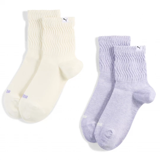 Foto del prodotto PUMA Calze corte a zig zag da donna (confezione doppia), Abbigliamento, Viola purpurowy