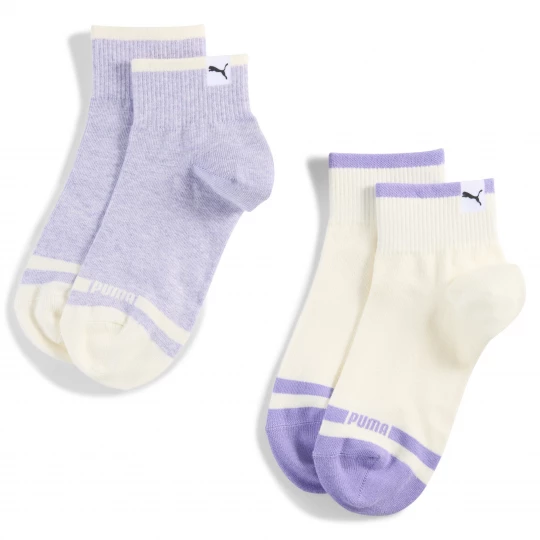 Foto del prodotto PUMA Calze corte Heritage da donna (confezione doppia), Abbigliamento, Viola purpurowy