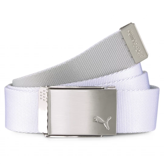 Foto del prodotto PUMA Cintura da golf in tessuto reversibile uomo, Accessori, Bianco biały