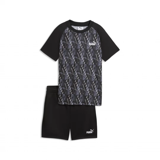 Foto del prodotto PUMA Completo T-shirt e shorts TRAIN ALL DAY Essentials per ragazzi, Accessori, Nero czarny