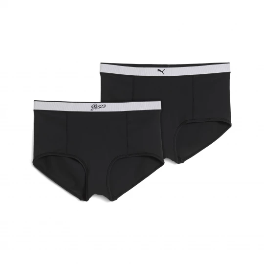 Foto del prodotto PUMA Culotte a vita alta da donna (confezione doppia), Abbigliamento, Nero czarny