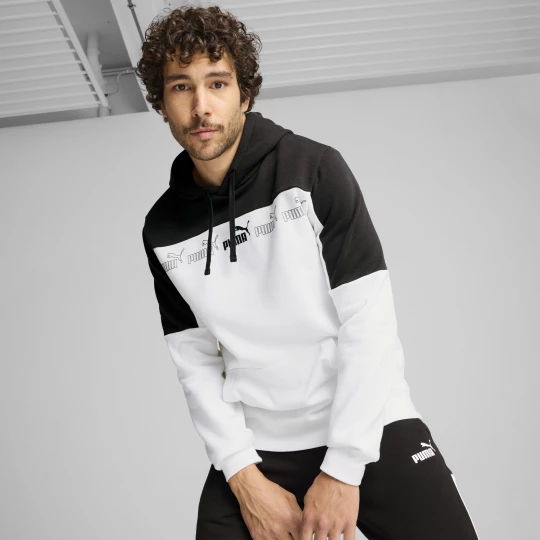 Foto del prodotto PUMA Felpa con cappuccio Around the Block da uomo, Abbigliamento, Bianco biały