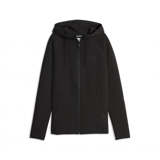 Foto del prodotto PUMA Felpa con cappuccio e zip EVOSTRIPE Spacer da donna, Abbigliamento, Nero czarny