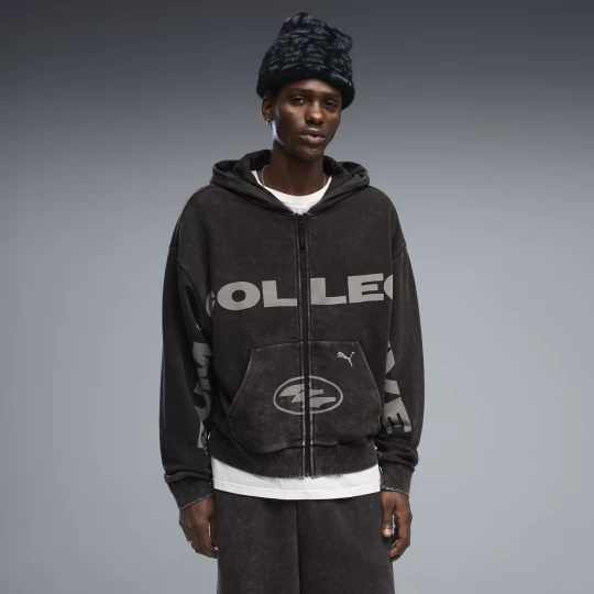 Foto del prodotto PUMA Felpa con cappuccio e zip unisex, Accessori, Nero czarny