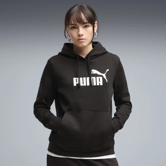Foto del prodotto PUMA Felpa con cappuccio ESS N. 1 Logo da donna, Abbigliamento, Nero czarny