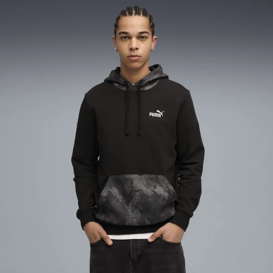 Foto del prodotto PUMA Felpa con cappuccio Essentials Camo da uomo, Accessori, Nero czarny