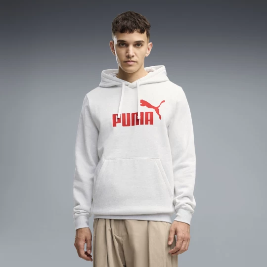 Foto del prodotto PUMA Felpa con cappuccio Essentials con logo N. 1 da uomo, Accessori, Bianco biały