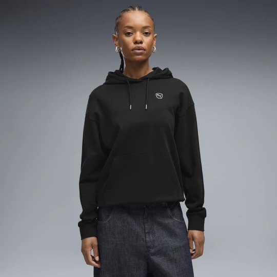 Foto del prodotto PUMA Felpa con cappuccio Essentials Elevated da donna, Abbigliamento, Nero czarny