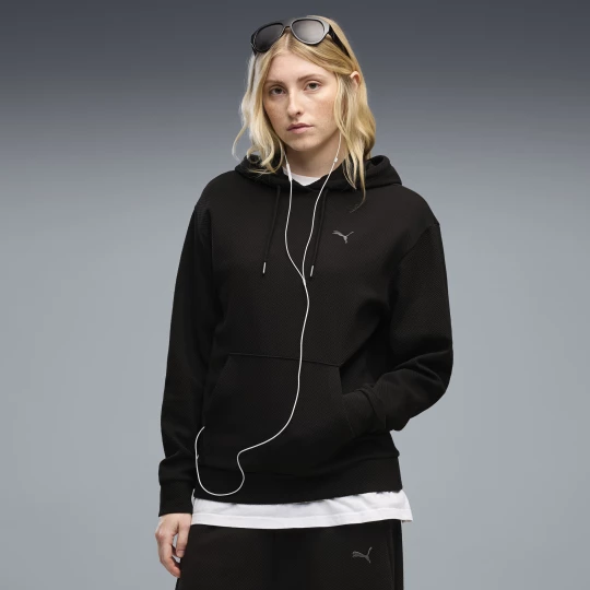 Foto del prodotto PUMA Felpa con cappuccio Essentials Elevated Standard da donna, Abbigliamento, Nero czarny
