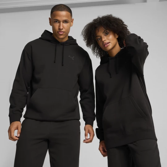 Foto del prodotto PUMA Felpa con cappuccio Essentials Elevated unisex, Abbigliamento, Nero czarny