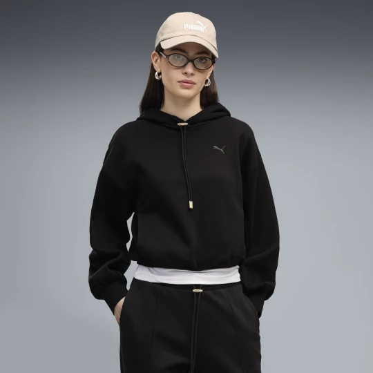 Foto del prodotto PUMA Felpa con cappuccio in pile HER dal taglio morbido da donna, Abbigliamento, Nero czarny