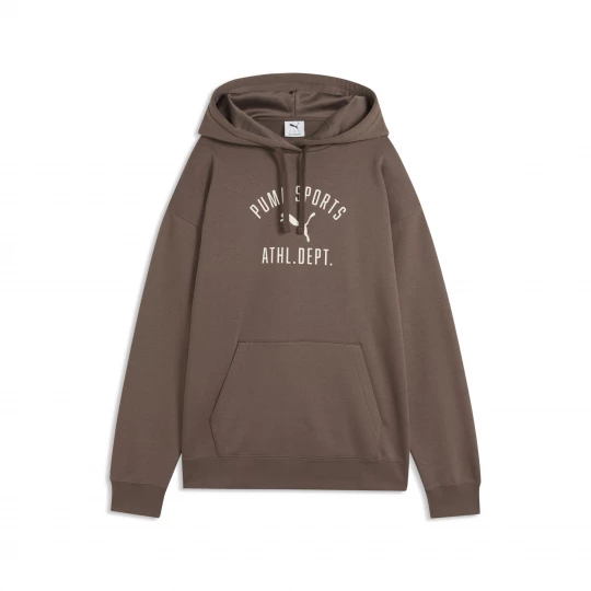 Foto del prodotto PUMA Felpa con cappuccio in pile Varsity dal taglio morbido da donna, Abbigliamento, Marrone brązowy