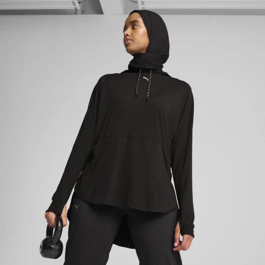 Foto del prodotto PUMA Felpa con cappuccio MODEST da donna, Abbigliamento, Nero czarny
