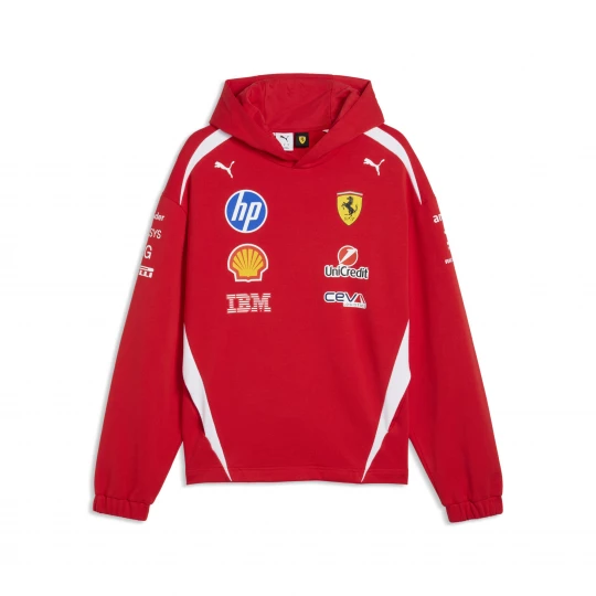 Foto del prodotto PUMA Felpa con cappuccio Scuderia Ferrari HP Replica Drivers Authentic da uomo, Accessori, Rosso czerwony