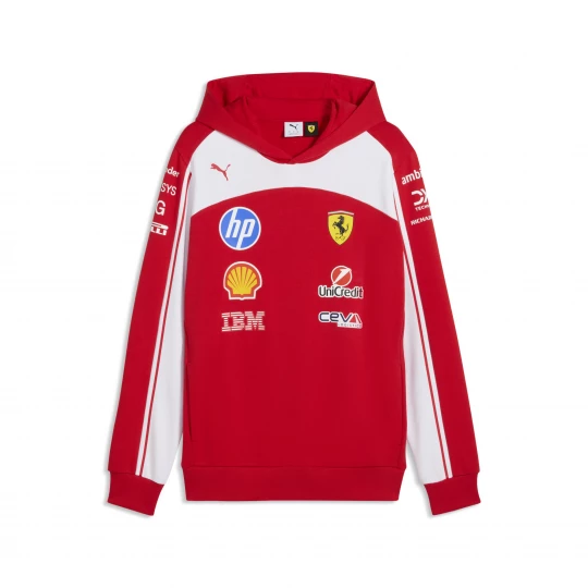 Foto del prodotto PUMA Felpa con cappuccio Scuderia Ferrari HP Replica unisex, Accessori, Rosso czerwony