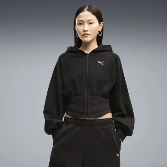 Foto del prodotto PUMA Felpa con cappuccio Street Glam da donna, Abbigliamento, Nero czarny