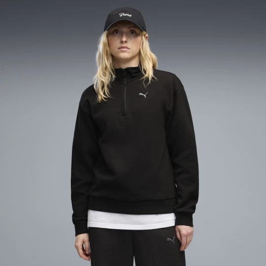 Foto del prodotto PUMA Felpa con zip Essentials Elevated Standard da donna, Abbigliamento, Nero czarny