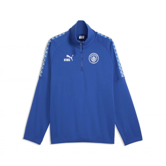 Foto del prodotto PUMA Felpa con zip Manchester City KING da uomo, Accessori, Blu niebieski