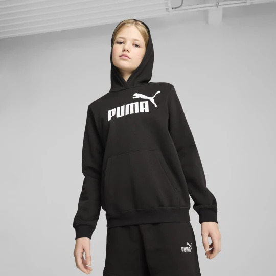 Foto del prodotto PUMA Felpa in pile con cappuccio con logo ESS N. 1 per ragazzi, Abbigliamento, Nero czarny