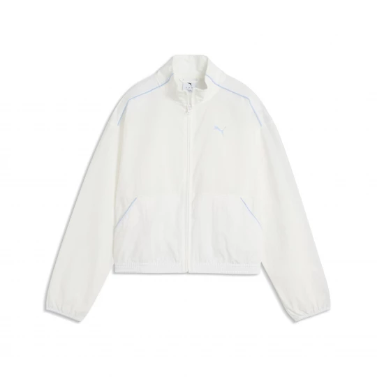 Foto del prodotto PUMA Giacca con zip Heritage dal taglio morbido da donna, Abbigliamento, Bianco biały