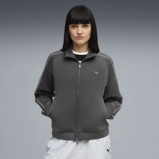 Foto del prodotto PUMA Giacca da corsa T7 da donna, Abbigliamento, Grigio Gray