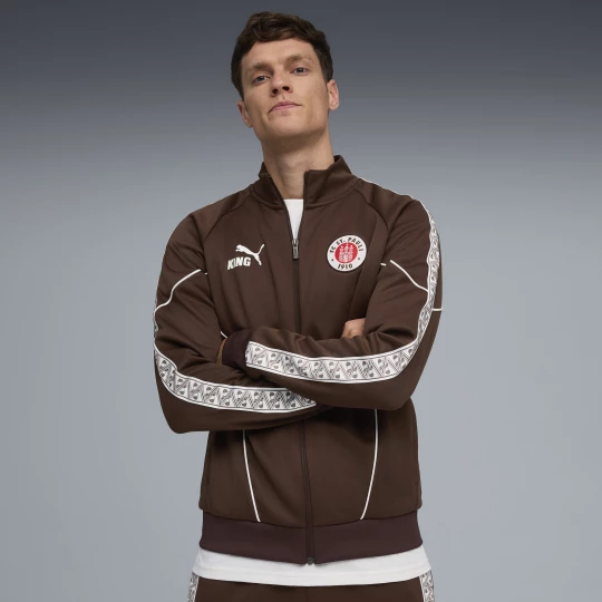 Foto del prodotto PUMA Giacca FC St. Pauli KING Anthem da uomo, Abbigliamento, Marrone brązowy